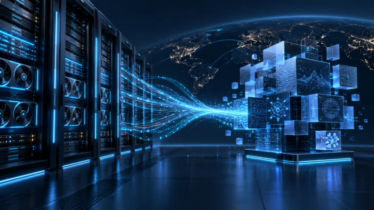 AI infrastructure representing NVIDIA’s proposed acquisition of Hugging Face