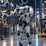 Boston Dynamics Atlas humanoid robot — RoviVox editorial illustration