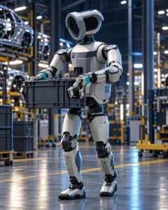 Boston Dynamics Atlas humanoid robot — RoviVox editorial illustration